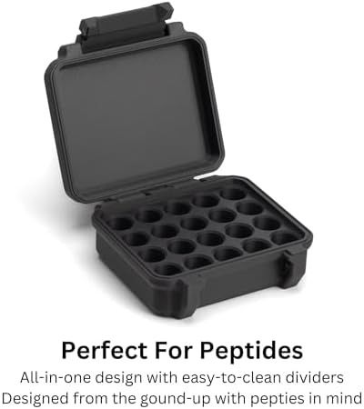 Estuche de 20 viales de 3ml para péptidos | Fuerte y seguro para refrigerador y congelador - imagen 2