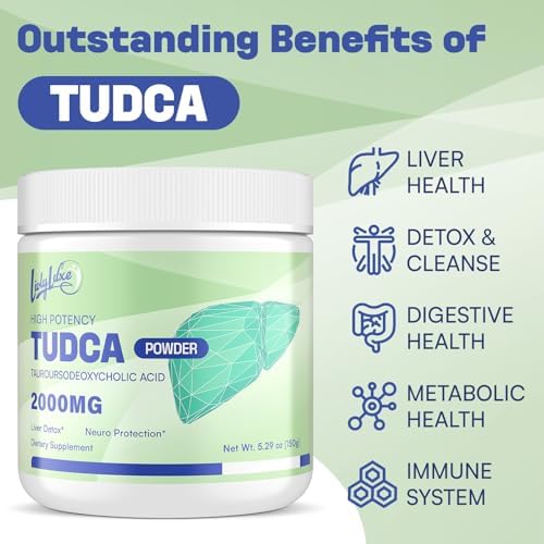 Suplemento en Polvo LivLyLuxe TUDCA para el Hígado – 2000mg de Alta Absorción para Detox y Reparación Hepática con Cardo Mariano, Alcachofa, Sales - imagen 3
