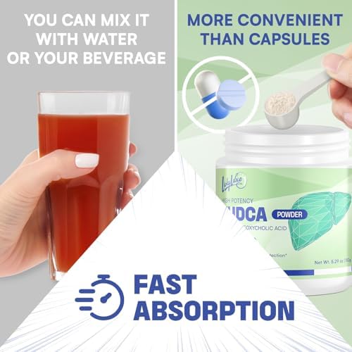 Suplemento en Polvo LivLyLuxe TUDCA para el Hígado – 2000mg de Alta Absorción para Detox y Reparación Hepática con Cardo Mariano, Alcachofa, Sales - imagen 4