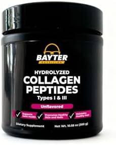 Colágeno Hidrolizado Bayter Nutrition Tipos I y II, Sin Sabor, 100% de Res Alimentada con Pasto, No Transgénico, Sin Gluten, Sin Aditivos Artificiales - imagen 1