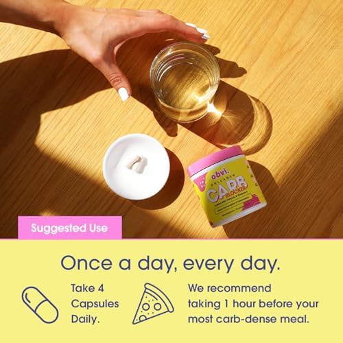 Obvi Guilt-Free Carb Blocker | Bloqueador de Absorción de Carbohidratos con Extracto de Frijol Blanco | 120 Cápsulas, 30 Porciones - imagen 5