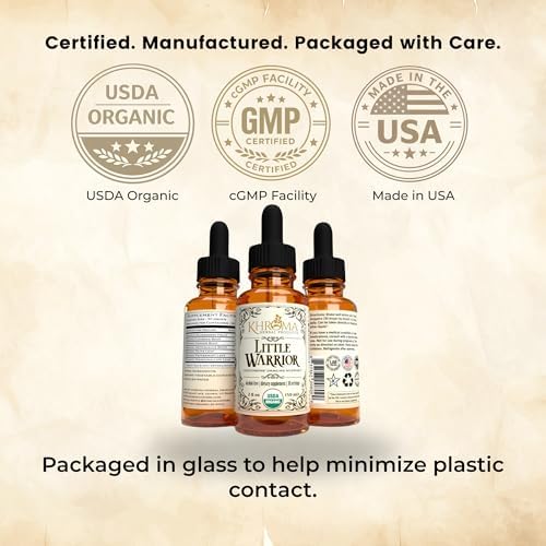 Little Warrior - Potenciador de Inmunidad Orgánico para Niños - Suplemento Líquido Delicioso de 2 oz - por Khroma Herbs - imagen 6