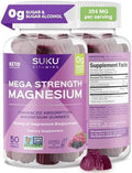SUKU Vitamins - Magnesio Mega Fuerza - 177 mg de Gomas de Bisglicinato de Magnesio para Función Muscular - Sabor Uva y Mora (50 piezas) - imagen 1