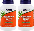 NOW Foods Baya de Espino 540 mg, 100 Cápsulas Veganas (Paquete de 2) - imagen 1