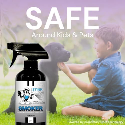 Eliminador de Olores de Humo The Stink Solution - Quita Completamente el Olor a Humo de Casa, Auto, Ropa, Cabello y Más - Botellas de 4 oz en Bambú, - imagen 5