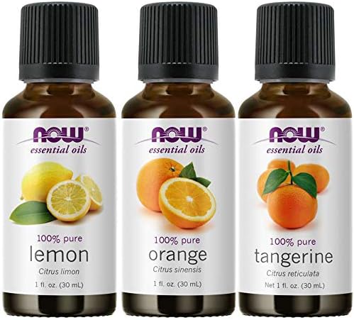 Now Foods Paquete de 3 Aceites Esenciales Variedad Mezcla Cítrica - Naranja, Mandarina, Limón - imagen 1