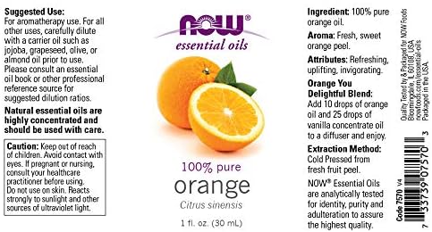 Now Foods Paquete de 3 Aceites Esenciales Variedad Mezcla Cítrica - Naranja, Mandarina, Limón - imagen 5