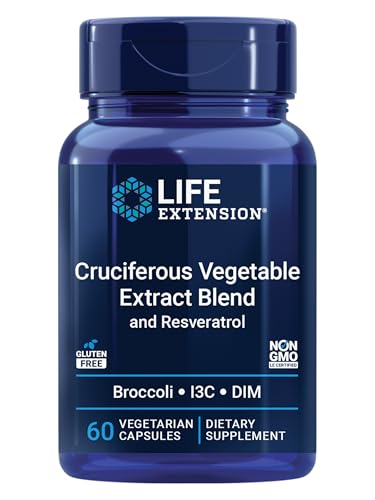 Extracto de Vegetales Crucíferos y Resveratrol Life Extension, Brócoli y Col, Apoya la Protección Celular, Sin Gluten, No OGM, Vegetariano, 60 - imagen 2