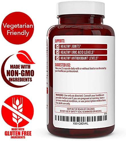 Cápsulas de Extracto de Cereza Ácida Truevantage Nutrition con Extracto de Semilla de Apio y Arándano para Soporte Articular, Recuperación Muscular y - imagen 4