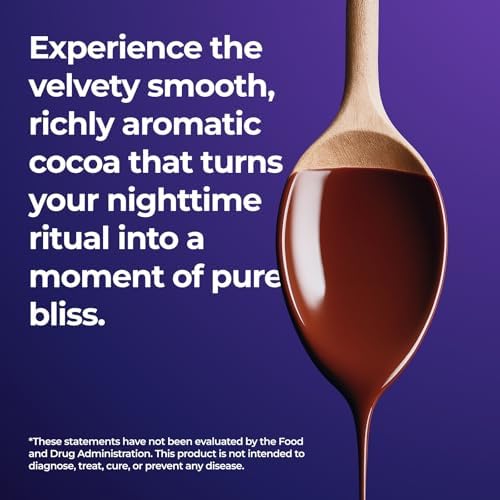 Cocoa en Polvo de Champiñón con Magnesio, L-Teanina, Reishi y Ashwagandha, Suplemento para Dormir y Relajación, 7.41oz - imagen 7