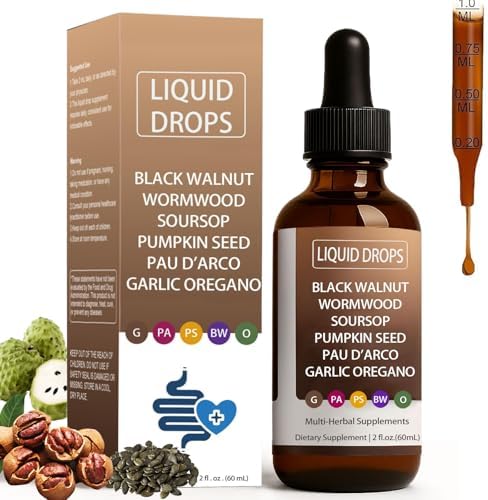 FWPTEI Limpieza Intestinal Suave con Extracto de Nogal Negro, Ajenjo y Clavo, con Semilla de Calabaza, Pau D'Arco y Guanábana (1) - imagen 1