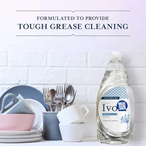 Jabón Líquido para Platos GLOBAL PACKING SOLUTIONS Ivory, Aroma Clásico, Suave para Manos, 24 Fl Oz + Esponja Scotch Brite de Alta Resistencia - imagen 5