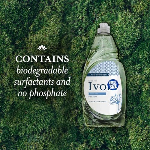 Jabón Líquido para Platos GLOBAL PACKING SOLUTIONS Ivory, Aroma Clásico, Suave para Manos, 24 Fl Oz + Esponja Scotch Brite de Alta Resistencia - imagen 6