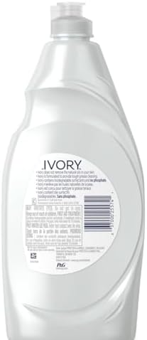 Jabón Líquido para Platos GLOBAL PACKING SOLUTIONS Ivory, Aroma Clásico, Suave para Manos, 24 Fl Oz + Esponja Scotch Brite de Alta Resistencia - imagen 7