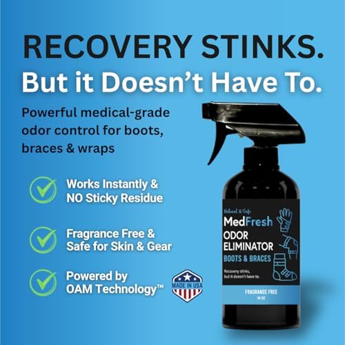 Spray Eliminador de Olores MedFresh para Equipo Médico | Desodorante Sin Fragancia para Yesos y Botas CAM | Control de Olores Seguro, Grado Médico, 1 - imagen 2