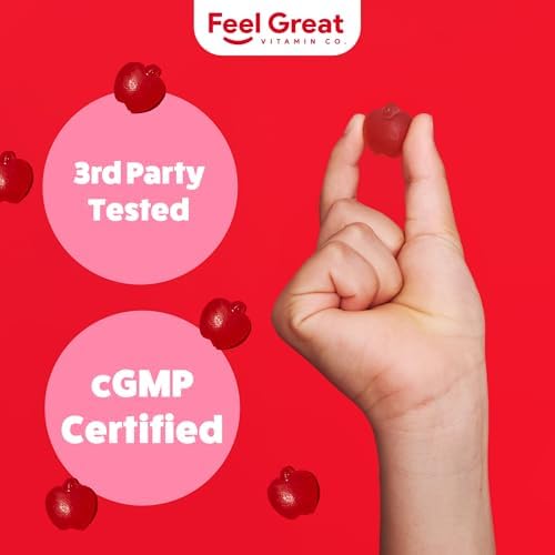 Gomitas de Vinagre de Sidra de Manzana Feel Great para Niños | Ricas en Enzimas Digestivas y Antioxidantes Naturales | Vegan | 60 Días de Suministro - imagen 7