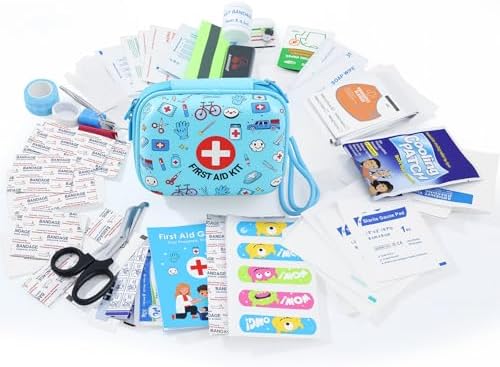 Kit de ros Auxilios Mini para Niños - 160 Piezas, Compacto y Resistente al Agua, Ideal para Viajes, Casa, Escuela, Auto, Camping y Senderismo - - imagen 3