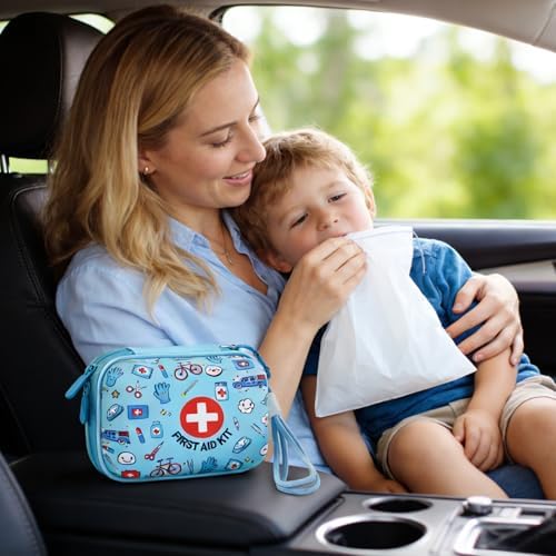 Kit de ros Auxilios Mini para Niños - 160 Piezas, Compacto y Resistente al Agua, Ideal para Viajes, Casa, Escuela, Auto, Camping y Senderismo - - imagen 5