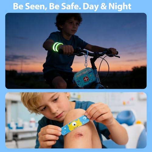 Kit de ros Auxilios Mini para Niños - 160 Piezas, Compacto y Resistente al Agua, Ideal para Viajes, Casa, Escuela, Auto, Camping y Senderismo - - imagen 6