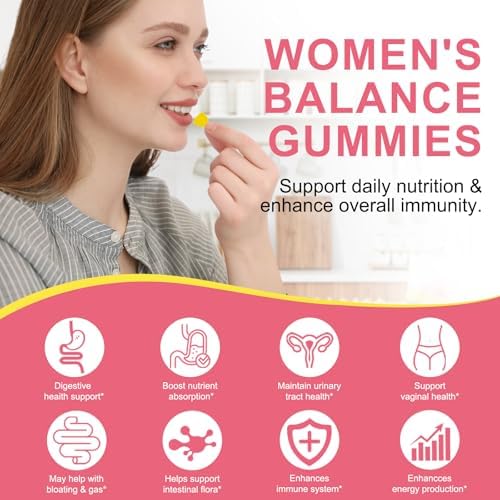 Gomitas Premium de Probióticos Vaginales para la Salud Femenina - Suplementos para el Equilibrio del pH, Inmunidad y Salud Digestiva, Sabor Piña, Sin - imagen 5