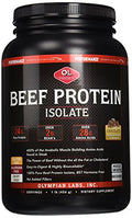 Proteína Aislada de Res Olympian Labs, 24g de Proteína, Sin BST, 2g de BCAA's, Aminoácidos para Construcción Muscular, 1 Libra, Sabor a Chocolate Real - imagen 1