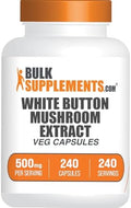 Cápsulas de Champiñón Blanco BulkSupplements.com - Suplemento de Agaricus, Extracto Vegano, 240 Cápsulas (Paquete de 1) - imagen 1