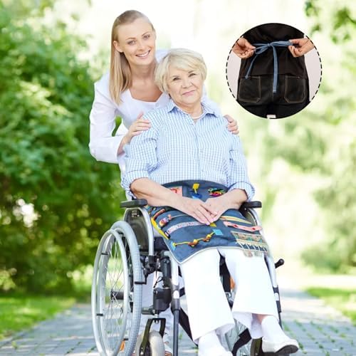 Delantal Fidget para Personas Mayores, Manta Sensorial para Adultos con Demencia, Productos para Demencia y Alzheimer, Gadgets para Pacientes - imagen 3