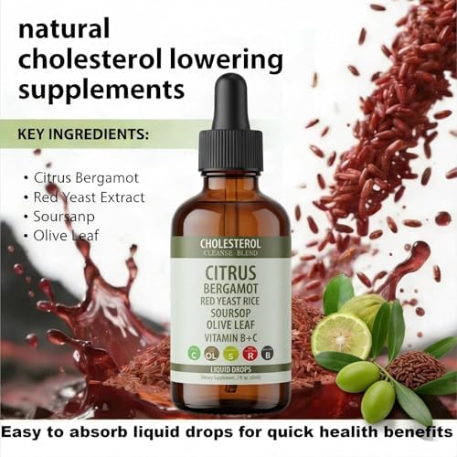 Gotas de Arroz Rojo Skrmooning - Suplemento Líquido Antioxidante para el Corazón, Soporte para Colesterol, 2 fl oz, 2 Piezas, Vegano, Natural, No GMO - imagen 5