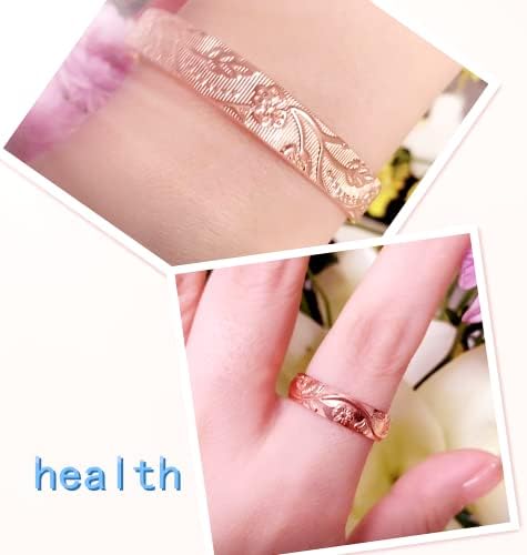 Pulsera y anillo magnéticos de cobre puro LONGRN ajustables para mujer - imagen 2