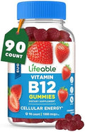Gomitas de Vitamina B12 Sin Azúcar Lifeable | 1000 mcg | Suplemento Energético y de Ánimo | 90 Gomitas para Adultos - imagen 1