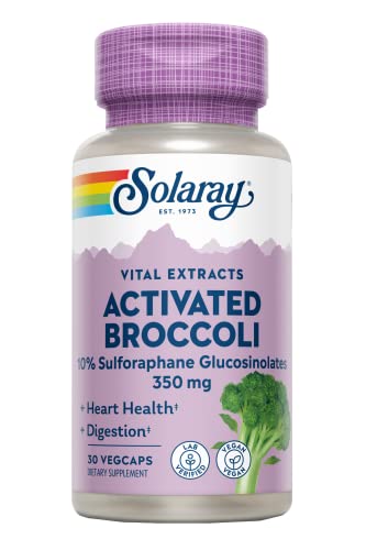 Extracto de Semilla de Brócoli Activado SOLARAY 350 mg, 10% Glucosinolatos de Sulforafano, Antioxidante, Salud Cardiaca y Digestiva, Vegano, 30 - imagen 5