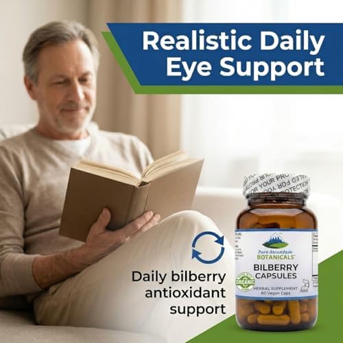 Suplemento de Extracto de Arándano Silvestre Pure Mountain Botanicals - 60 Cápsulas Veganas Kosher - 250mg de Hoja de Arándano Orgánico y 50mg de - imagen 3