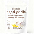 Extracto de Ajo Aged Sin Olor PKPPKP nuvapure – 200 Cápsulas Blandas | Orgánico, No GMO, Sin Gluten | Inmunidad Diaria para Adultos (1 pieza) - imagen 1