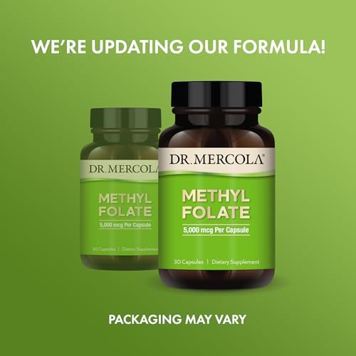 Dr. Mercola Methyl Folate - Apoya la Desintoxicación y Salud Celular - Fórmula Bioavailable - 5 mg - 30 Cápsulas - imagen 3