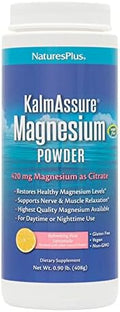 NaturesPlus KalmAssure Polvo de Magnesio - 0.9 lb - Sabor Limón Rosa - Apoya la Relajación Muscular y Nerviosa - Sin OGM, Sin Gluten, Vegano - 60 - imagen 1