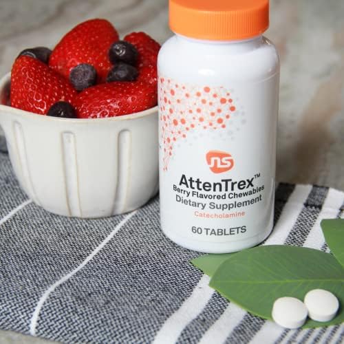 Suplementos Masticables AttenTrex de Neurociencia para Memoria y Concentración - Apoya Dopamina, Epinefrina y Norepinefrina (60 piezas) - imagen 7