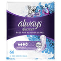 Always Discreet Protectores para Incontinencia Femenina, Absorbencia Moderada, Paquete de 66 unidades - imagen 1