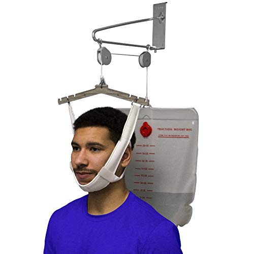 Kit de Tracción Cervical OTC, Alivio para el Dolor de Cuello, Hernia de Disco Vertebral, Configuración Completa para Puerta - imagen 1