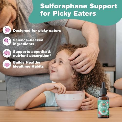 Suplemento Líquido de Verduras Pick No More para Niños con Sulforafano de Extracto de Brote de Brócoli – Nutrición Oculta para Niños Selectivos, - imagen 3