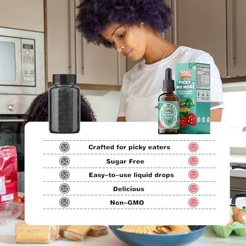 Suplemento Líquido de Verduras Pick No More para Niños con Sulforafano de Extracto de Brote de Brócoli – Nutrición Oculta para Niños Selectivos, - imagen 7