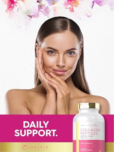 Carlyle Péptidos de Colágeno 6000mg | 400 Tabletas | con Vitamina C | Tipo 1 y 3 | Suplemento No Transgénico, Sin Gluten, Alimentado con Pasto - imagen 6