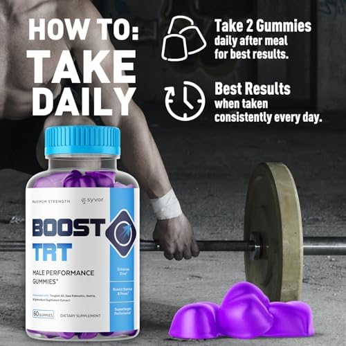 Paquete de 2 Boost TRT Gummies, Gummy Oficial de BoostTRT con Ingredientes Naturales, Fórmula Avanzada de Salud y Bienestar con Vitaminas Premium - imagen 5