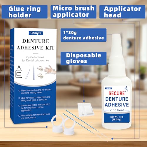 Pegamento Dental Instantáneo para Laboratorio (1oz), Repara Grietas y Asegura Dientes Flojos, Adhesivo Súper Fuerte—Dura Días a Semanas - imagen 4