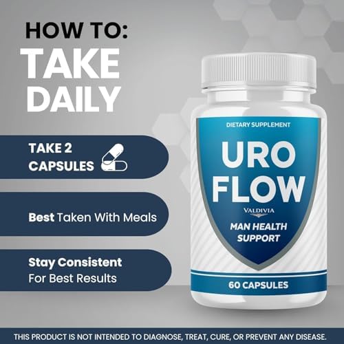 Cápsulas Valdivia UroFlow – Suplemento Natural para el Flujo Urinario, Máxima Potencia, Reseñas Oficiales URO Flow (60 Cápsulas) - imagen 4