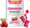 Gomitas de Magnesio Glicinato Pureverve 300mg - 90 Unidades, Fórmula Baja en Alergias, Apoya la Salud Cardiovascular, Función Cognitiva y Fuerza - imagen 1