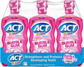 Enjuague Anticaries para Niños ACT con Sabor a Chicle, 18 Onzas (Paquete de 3) - imagen 1