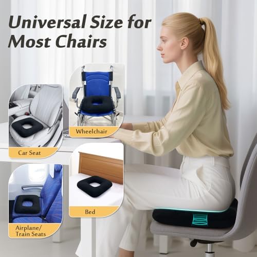 Cojín AOSSA para Úlceras por Presión, Almohada para Posicionamiento de Glúteos, Cojín Donut para Alivio de Presión y Soporte Médico - imagen 4