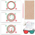 Kit de Entrenamiento Visual LAIDOLAILA: 6 Tarjetas de Fusión Rojo Verde, Gafas Rojo Verde, Puntero y Soporte - Ejercicio Binocular y Práctica de - imagen 1