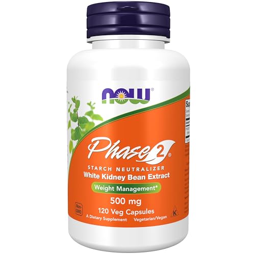 NOW Suplementos, Phase 2® (Extracto de Frijol Blanco) 500 mg, Control de Peso*, 120 Cápsulas Veganas - imagen 6