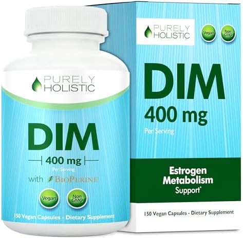 Suplemento DIM 400MG | Fuerza Extra | Balance de Estrógenos y Hormonas para Hombres y Mujeres | Suministro para 5 Meses | Soporte para Menopausia, - imagen 1
